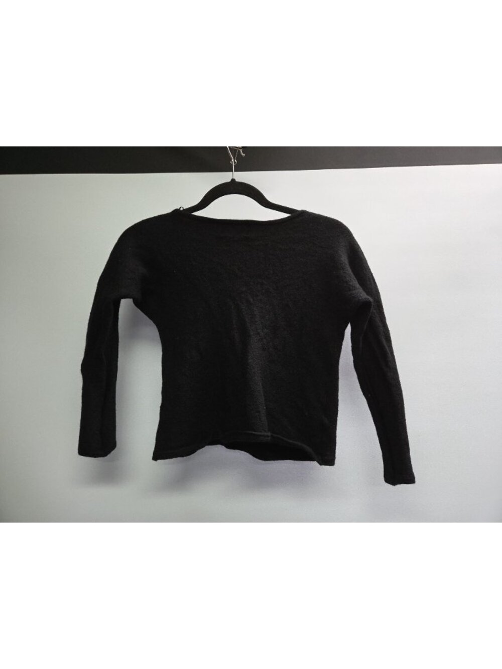 Nicole Miller New York Black Extra Fine Merino Wool Sweater Women’s Size M New - Picture 3 of 3